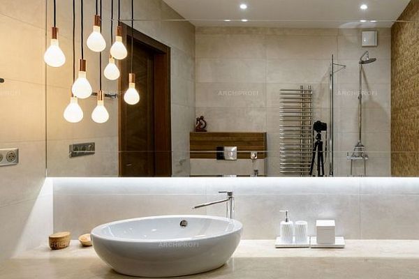 Ванная комната: Отделка, текстиль, свет