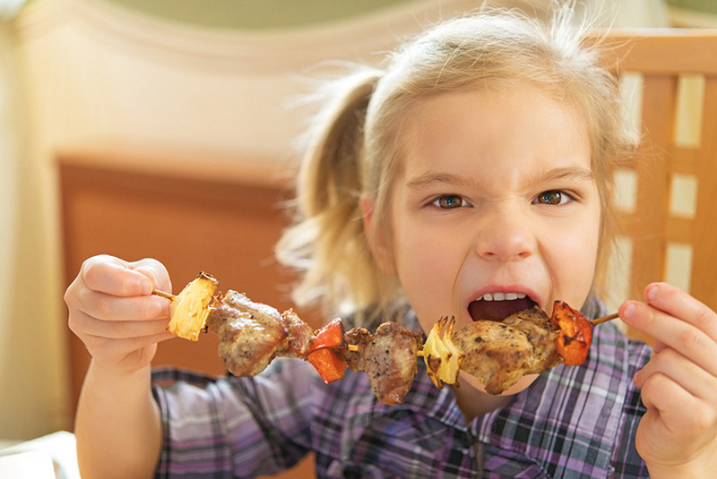 Мясо в рационе детей