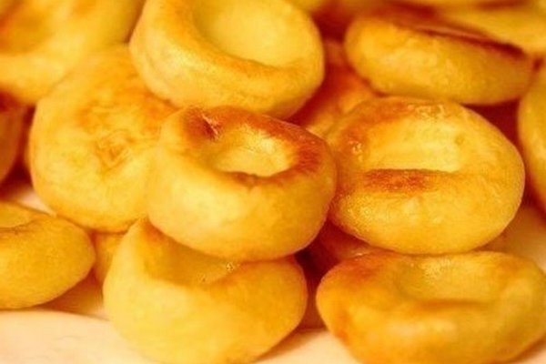 Клецки картофельные с яблоками