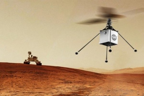 На Марс отправили вертолет