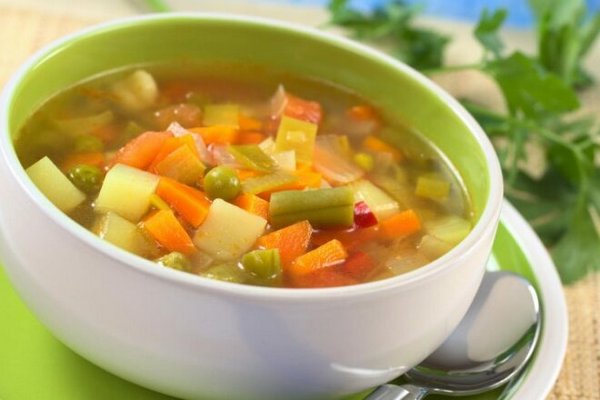 Суп овощной со стручковой фасолью