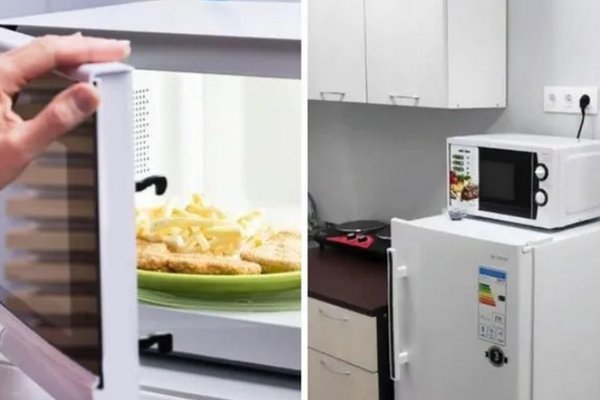 Не ставьте микроволновки на холодильник: чем это чревато на кухне