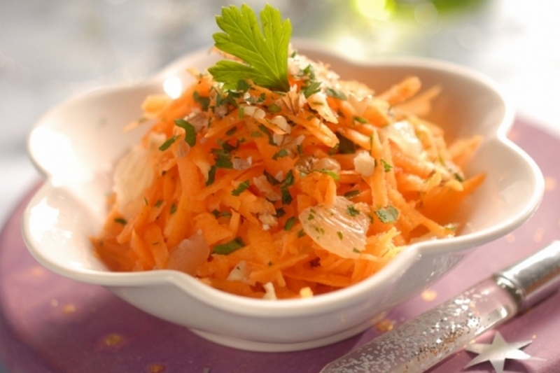 Морковь чеснок масло салат