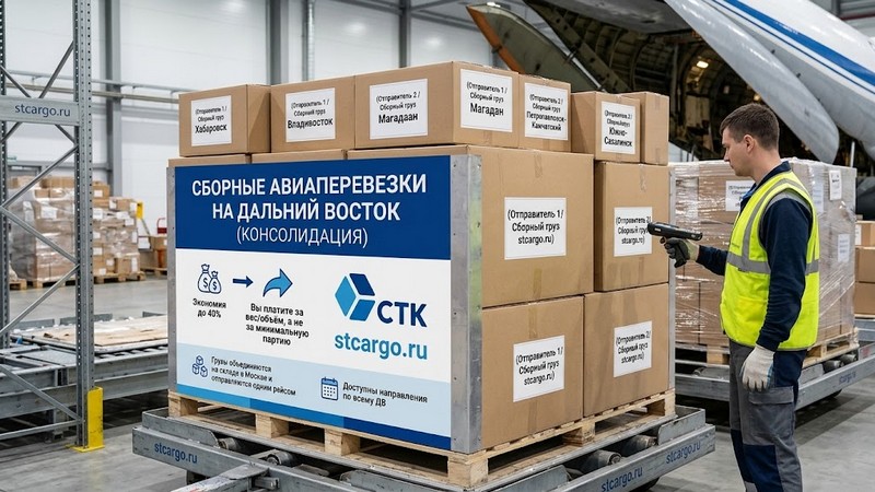 Авиаперевозка сборных грузов на Дальний Восток: как сэкономить