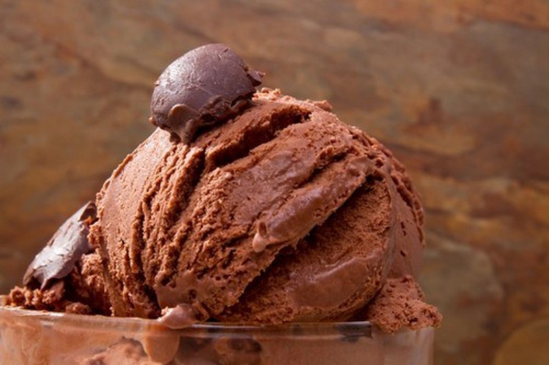 Двойные шоколадные рожки из мороженого