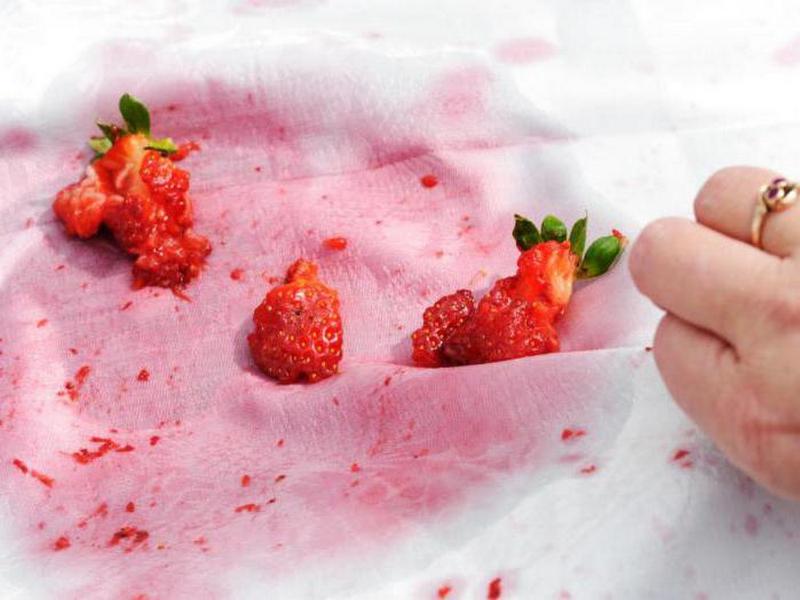 Как вывести пятна от фруктов или ягод